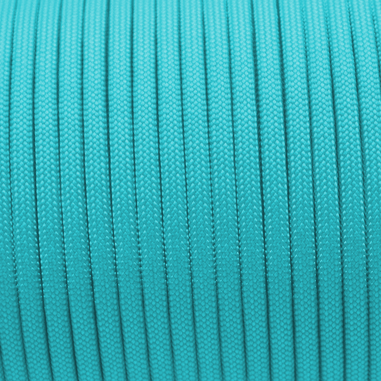 Meterware 550 TYP III Parachute Cord in der Farbe: TURQUOISE
