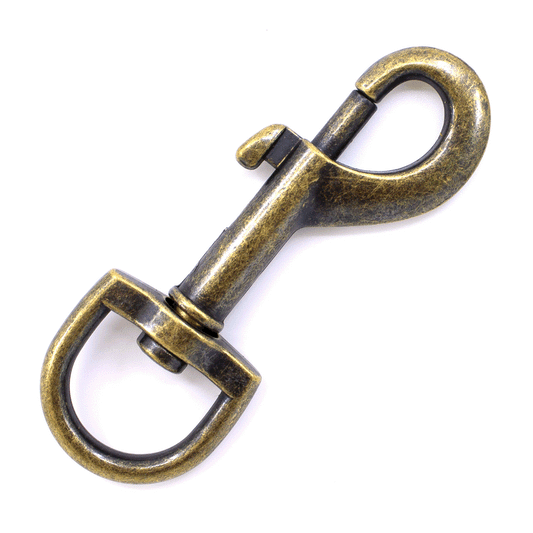 PACO & FAY Bolzenkarabiner 80x20mm Antik Messing