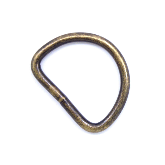 D-Ring Antik Messing 20mm