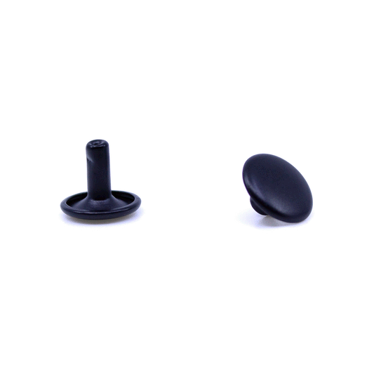 Doppelhohlniete schwarz 10x8mm