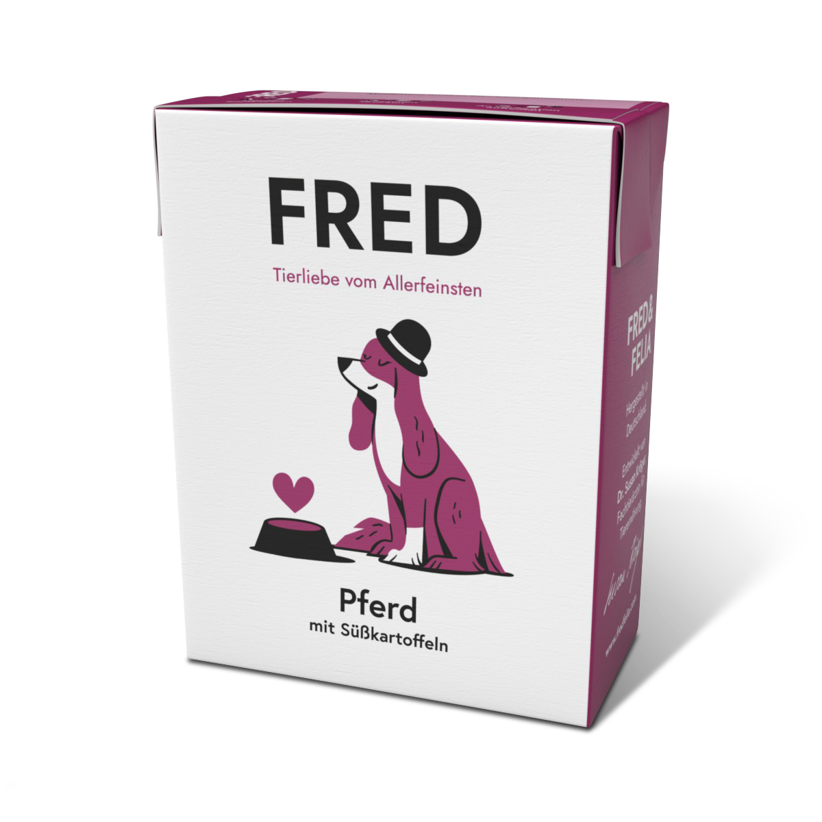 Fred & Felia Pferd mit Süßkartoffeln Nassfutter für Hunde