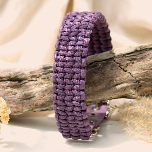 Hundehalsband aus Paracord im Muster Back Road Journey