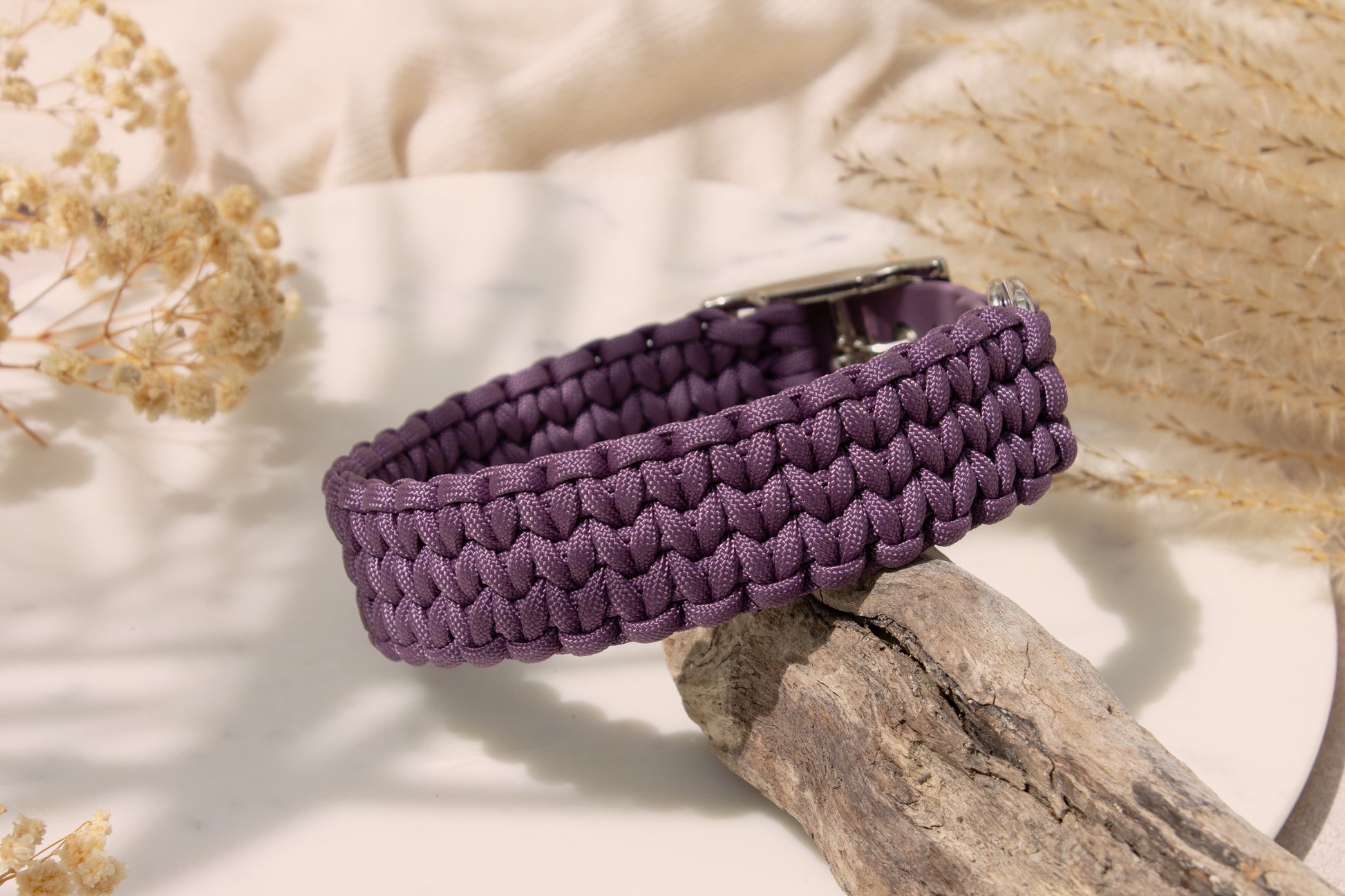Hundehalsband aus Paracord im Muster Back Road Journey