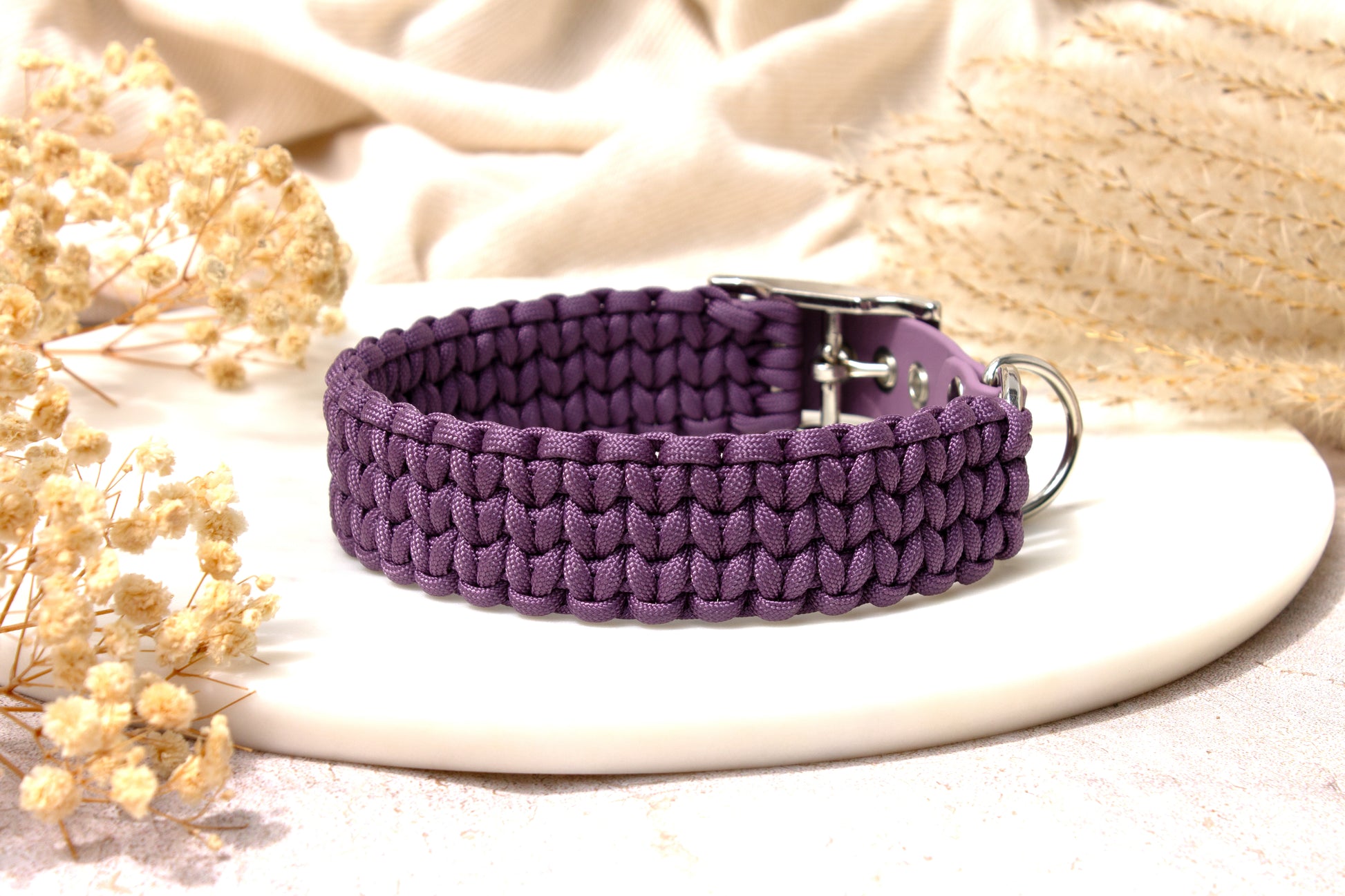 Hundehalsband aus Paracord im Muster Back Road Journey