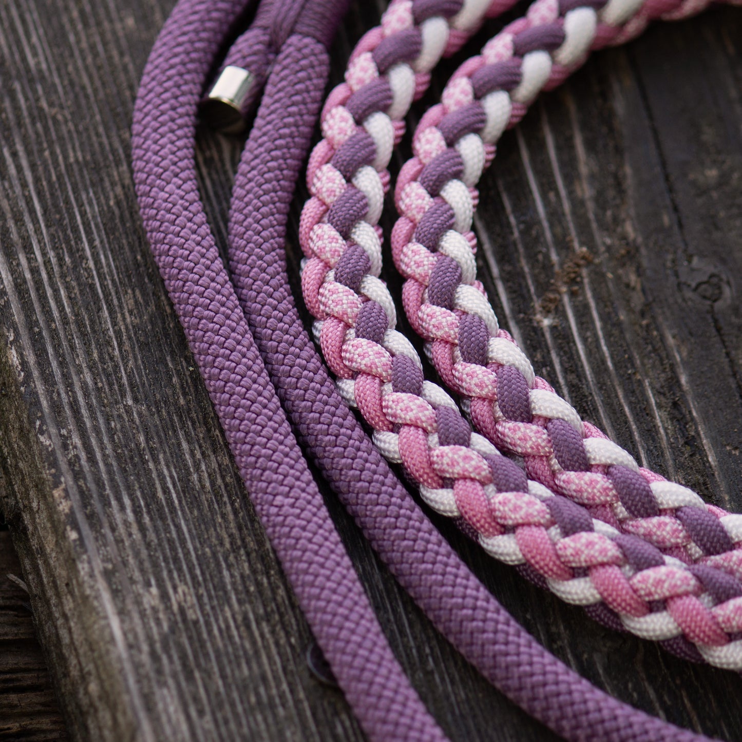Crossbody Hundeleine aus Paracord und Tau