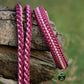 Paracord-Look in Weinrot und Rosé