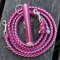 Paracord-Look in Weinrot und Rosé