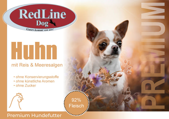 RedLine Hundewurst schnittfest Huhn, Trainingswurst, Alleinfutter