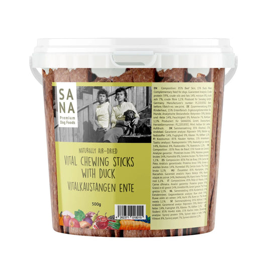 SANADOG Vitalkaustange Ente 500g Eimer