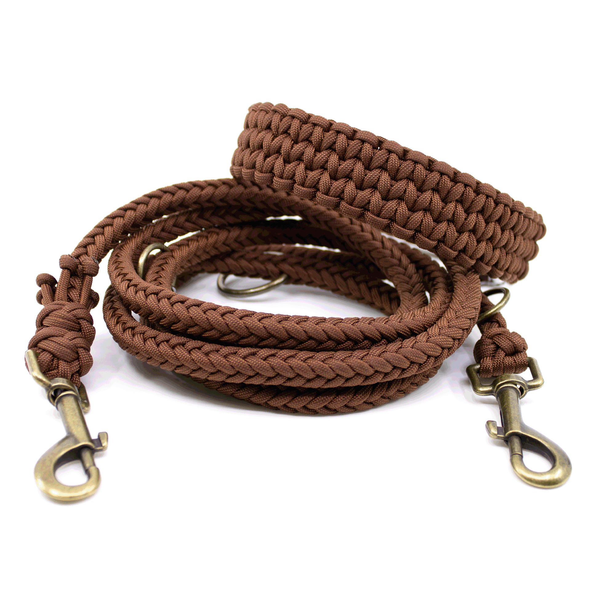 PACO & FAY Halsband und eine aus Paracord und BioThane® in der Farbe chocolate brown