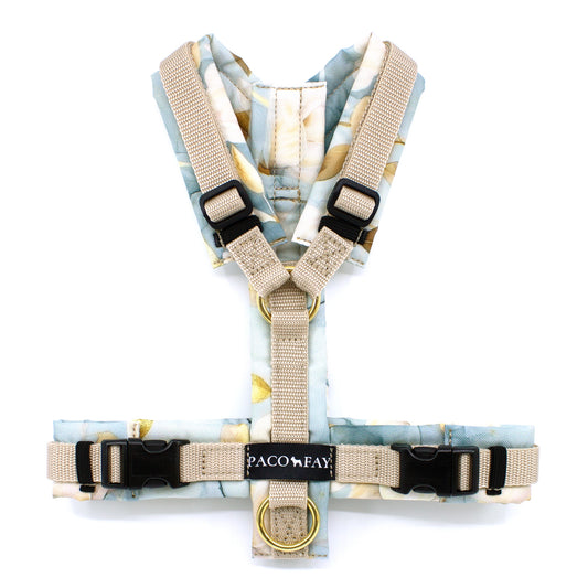 Gepolstertes Y-Geschirr in beige, verstellbar