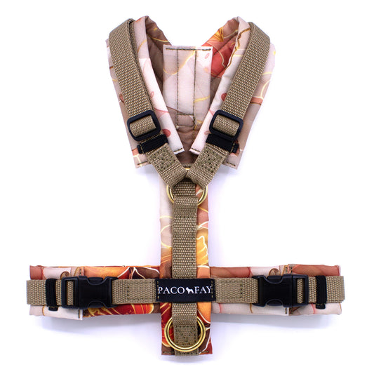 Gepolstertes Y-Geschirr für Hunde in beige