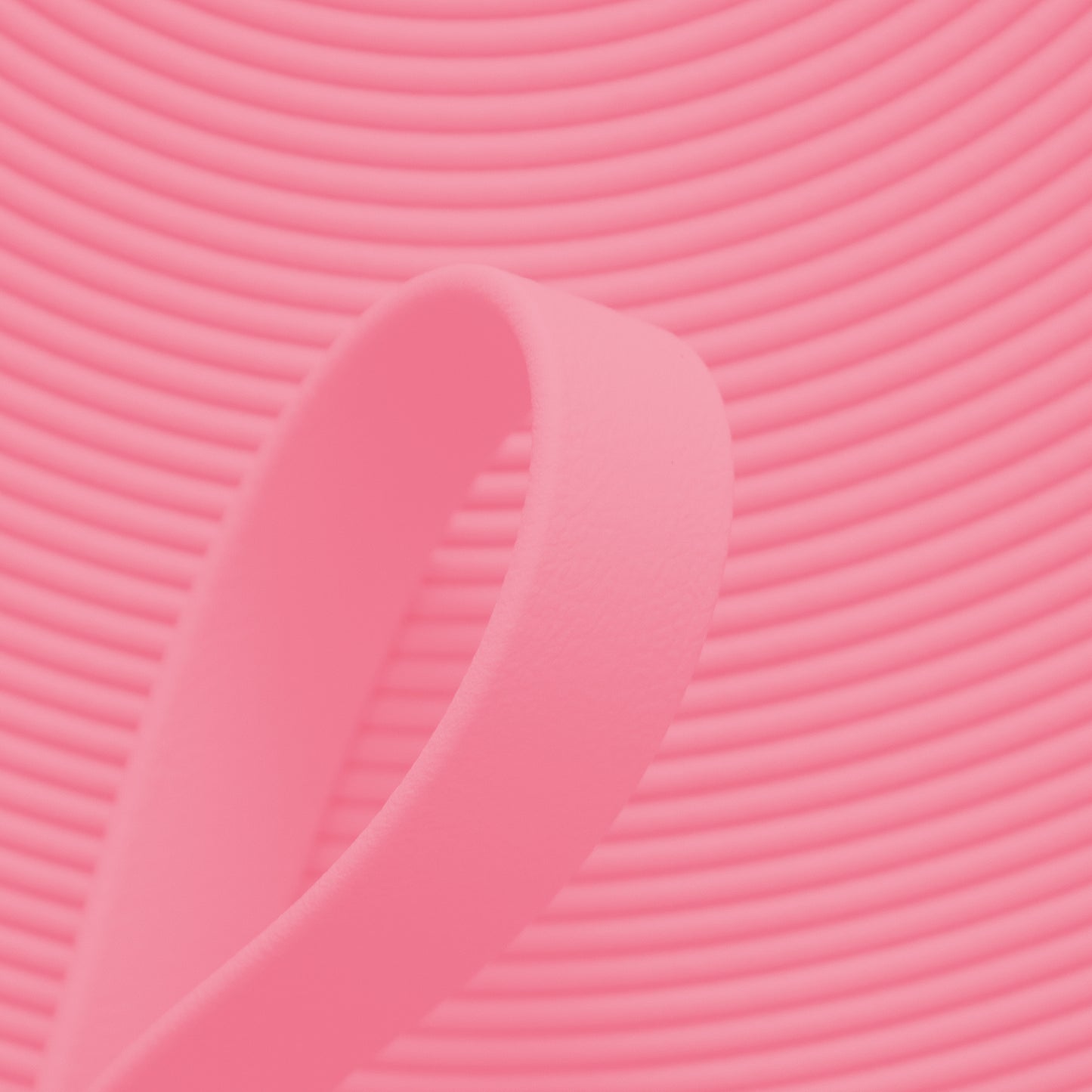 Nahaufnahme von pastell-rosafarbener BioThane Beta Standard Meterware (Farbcode PASTELL PINK PK522) mit matter, lederähnlicher Struktur für Hundezubehör und Reitsport.