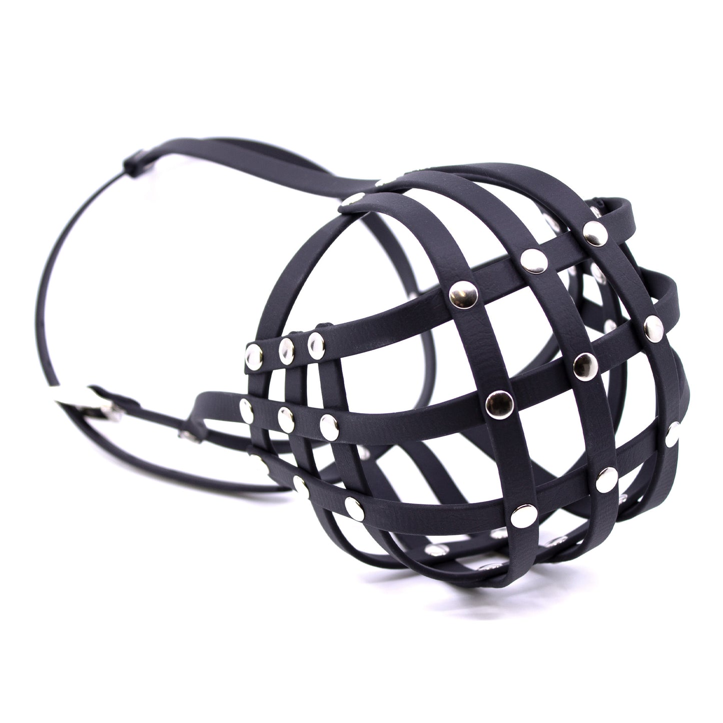 Schwarzer BioThane® Maulkorb für Deutschen Boxer, 29-34 kg, mittlere Schnauze von PACO & FAY