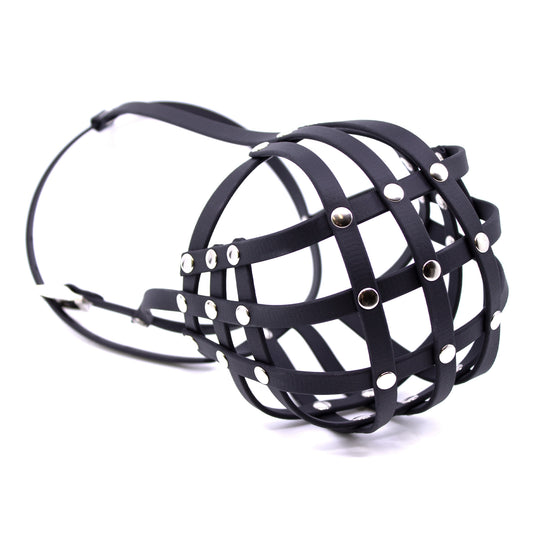 Schwarzer BioThane® Maulkorb für Deutschen Boxer, 29-34 kg, mittlere Schnauze von PACO & FAY