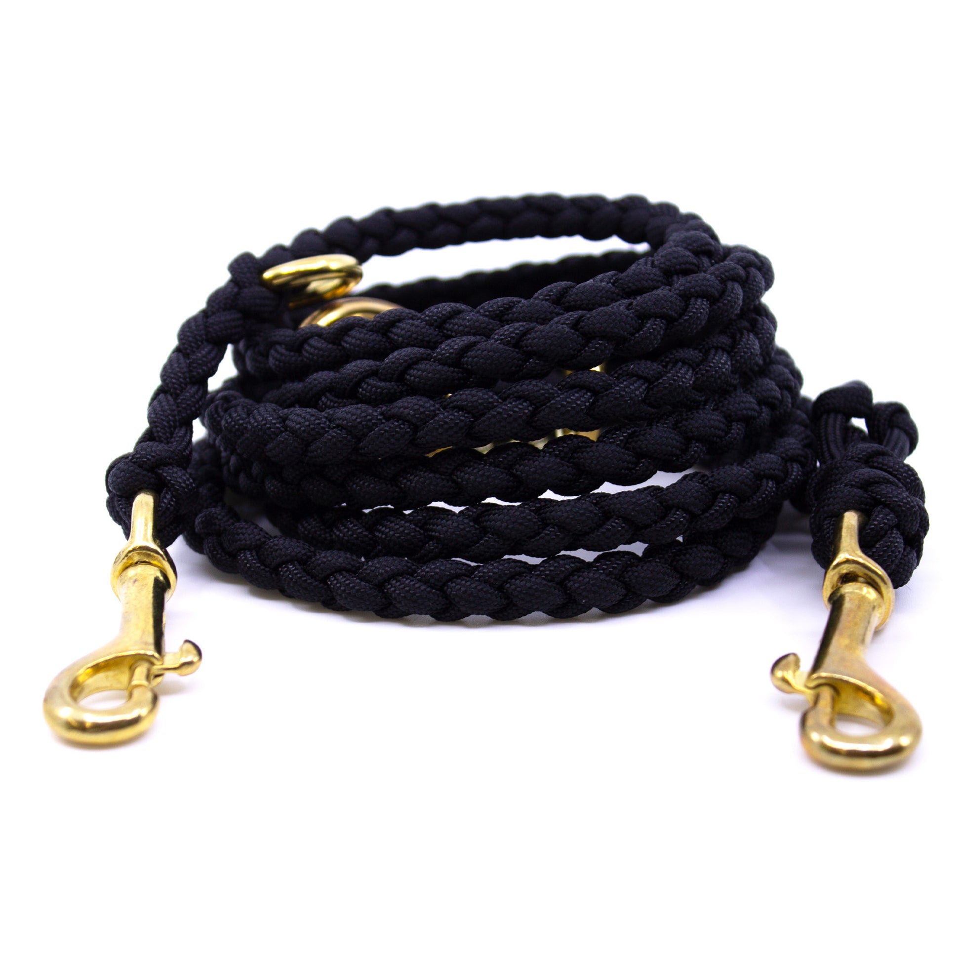 Paracord Leine 2m verstellbar in Black