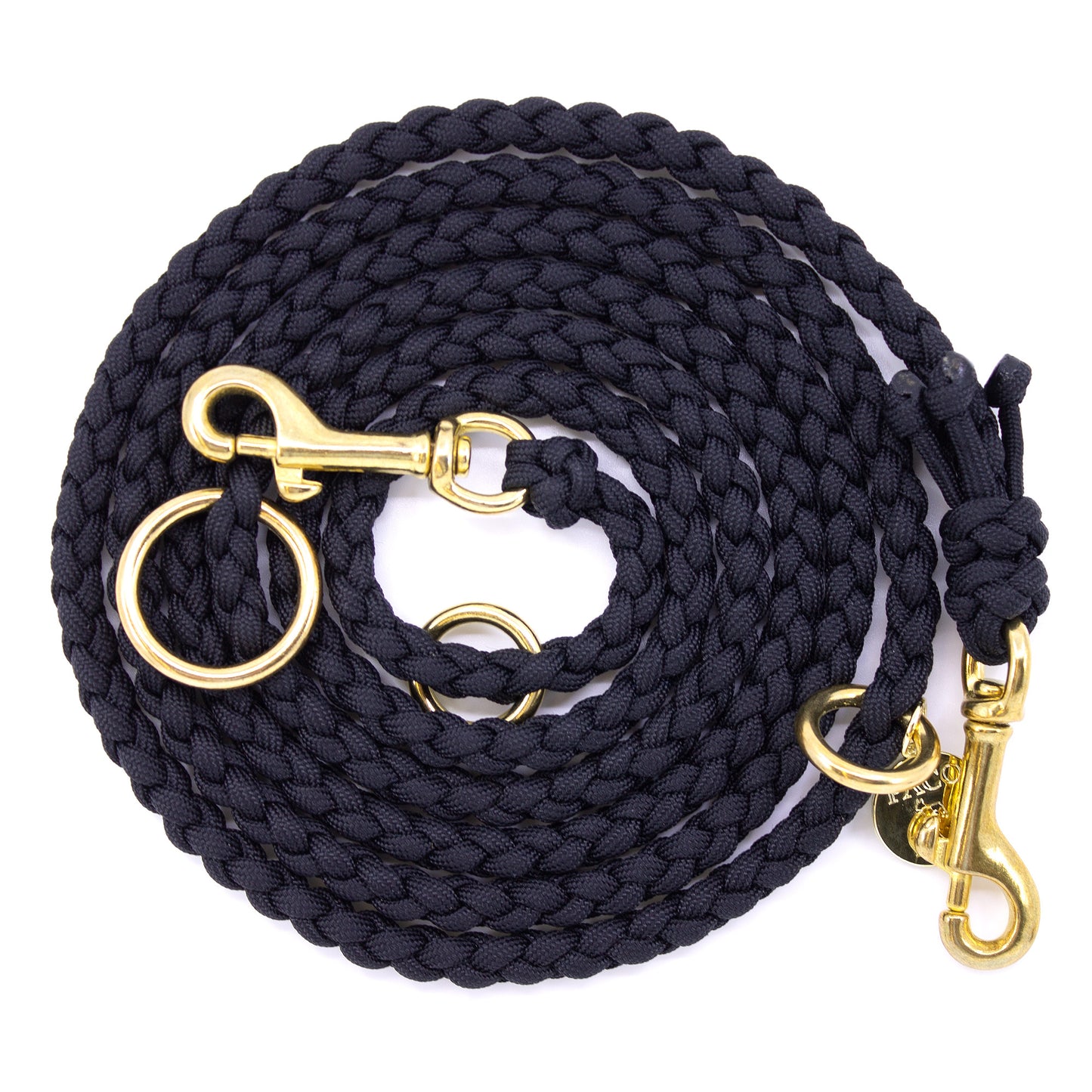 Paracord Hundeleine MIAMI in Black