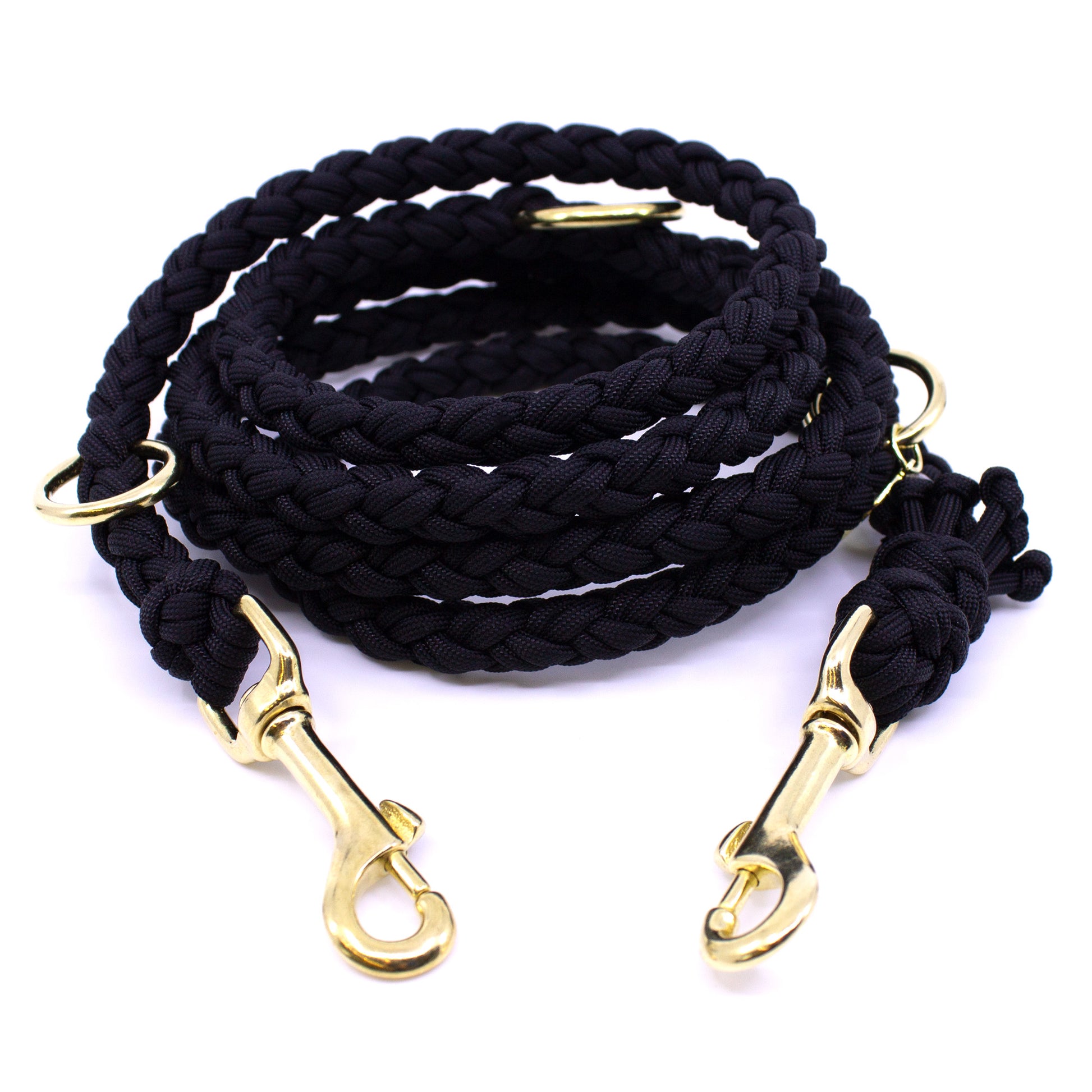 Paracord Hundeleine MIAMI in Schwarz