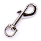 Glänzender Bolzenkarabiner in Silber (75x13mm) mit Drehwirbel als stabiler Leinenkarabiner für DIY von PACO and FAY