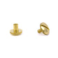 Massive Buchschraube aus Messing (10x6mm) als goldene Chicago Screw Schraubniete für DIY Hundeleinen von PACO and FAY
