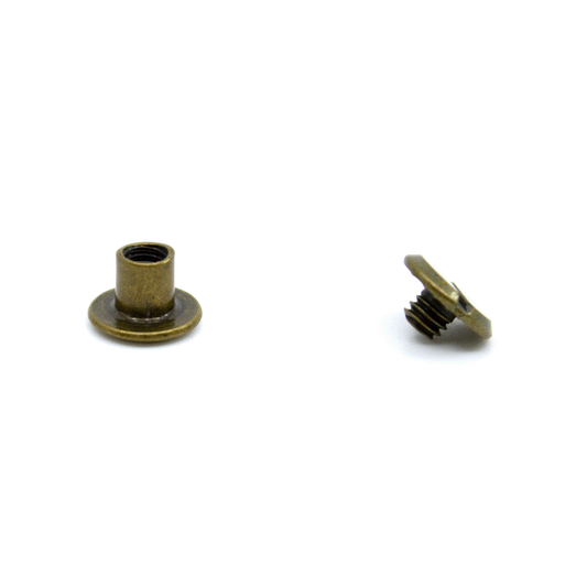 Buchschraube Antik Messing 10x5mm