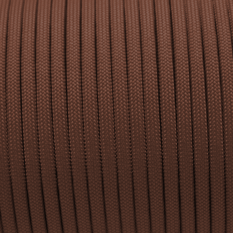 30m Rolle 550 TYP III Paracord in der Farbe: CHOCOLATE BROWN