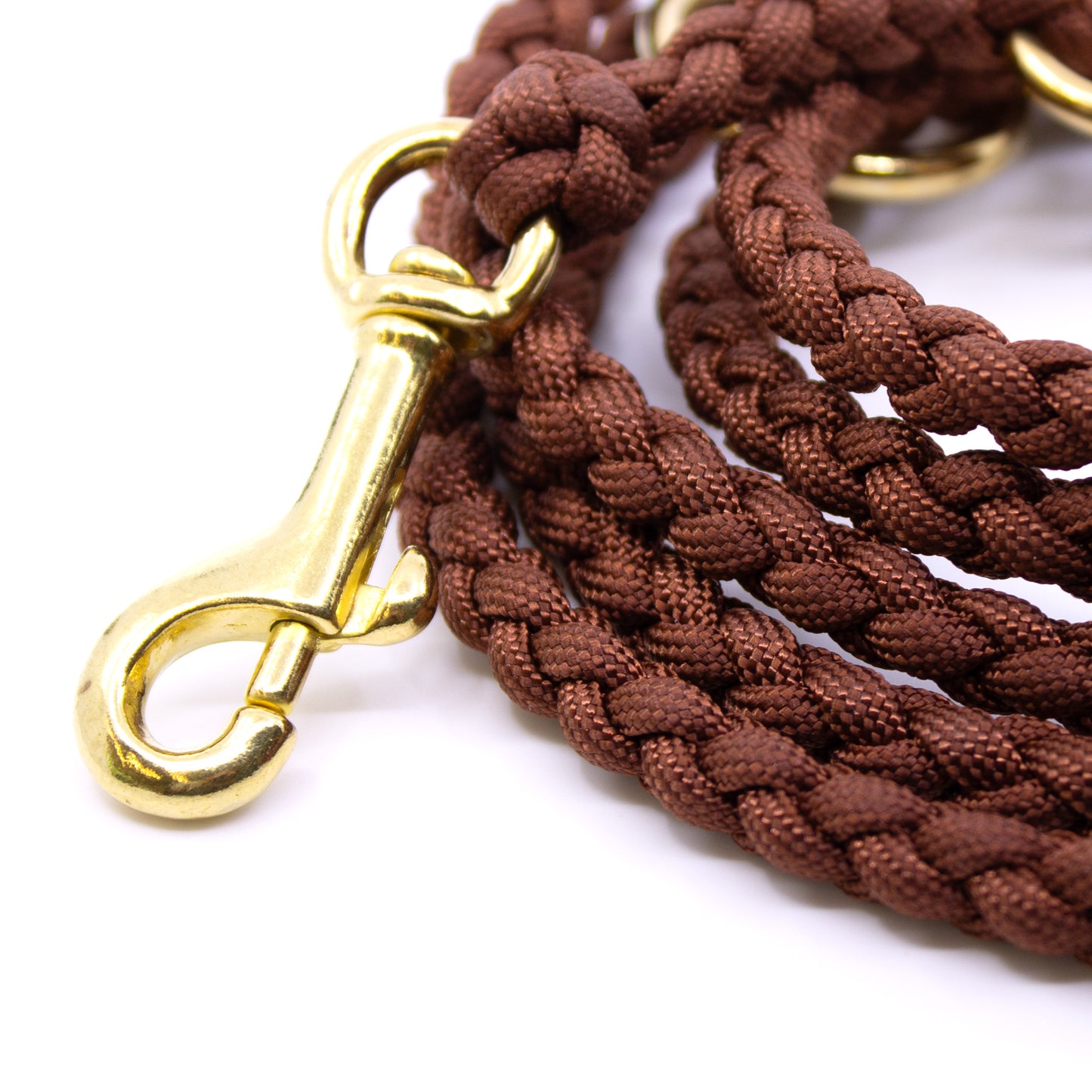 Paracord Leine verstellbar in Chocolate