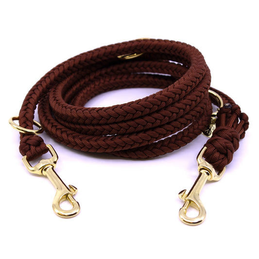 Paracord Leine KAIRO in Chocolate Brown