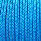 Meterware 550 TYP III Parachute Cord in der Farbe: DARK CYAN & GREECE BLUE DIAMONDS