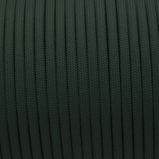 Meterware 550 TYP III Parachute Cord in der Farbe: DARK GREEN