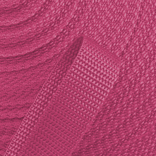 Gurtband 20mm Meterware - Dunkelrosa