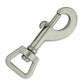 Massiver Edelstahl Bolzenkarabiner 82mm mit quadratischem 20mm Wirbel für Hundeleinen