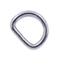 Massiver Edelstahl D-Ring 25mm Halbring mit 350kg Bruchlast für Hundehalsbänder