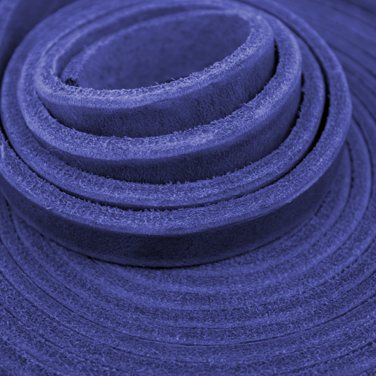 Fettleder BLAU Meterware