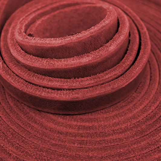 Fettleder ROT Meterware