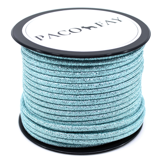 30m Rolle 550 TYP III Paracord in der Farbe: GLITTER SHINY ICE