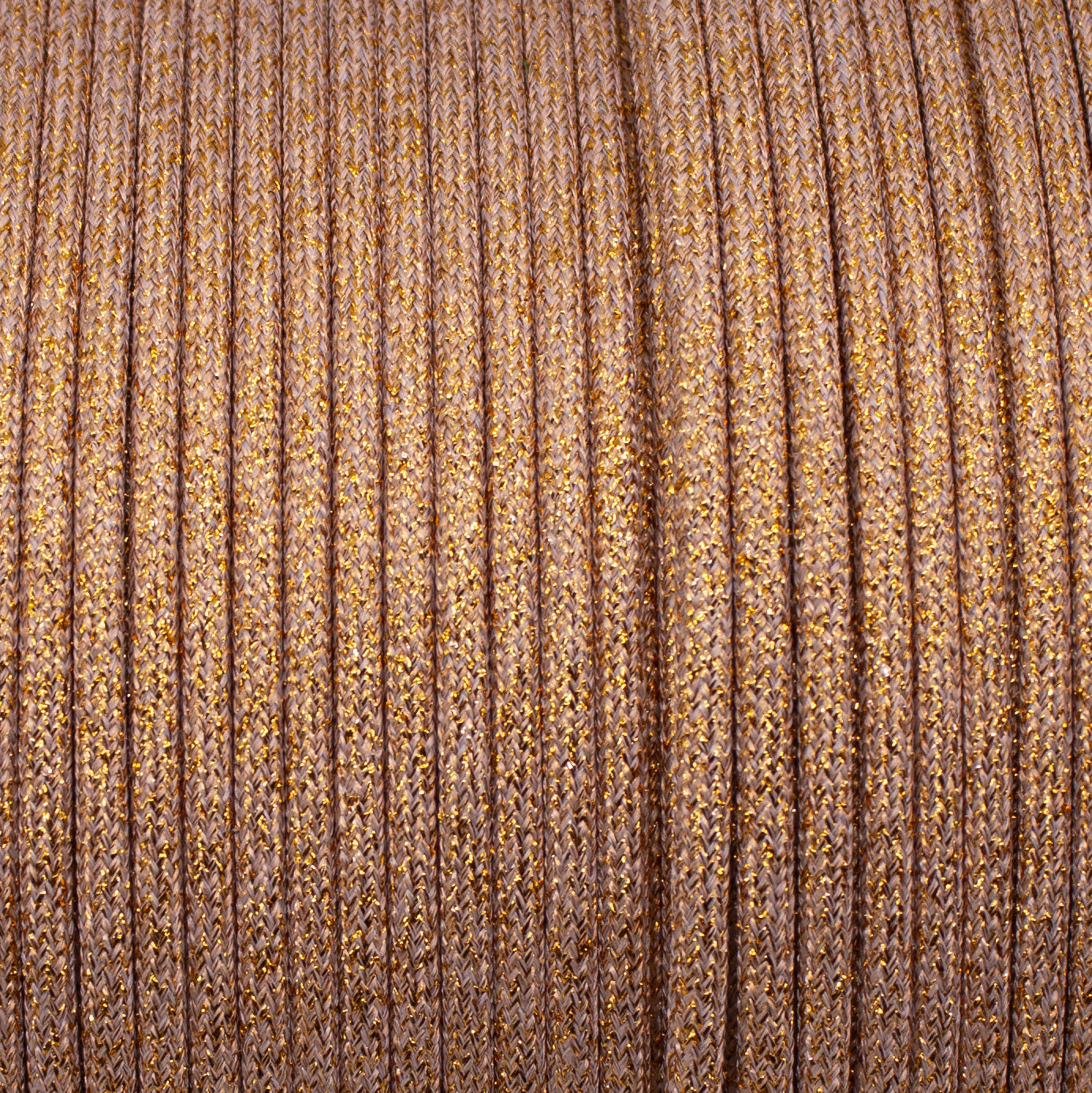 GLITTER SPARKLING PEACH Paracord Meterware 550 Typ III