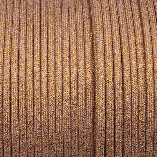 GLITTER SPARKLING PEACH Paracord Meterware 550 Typ III