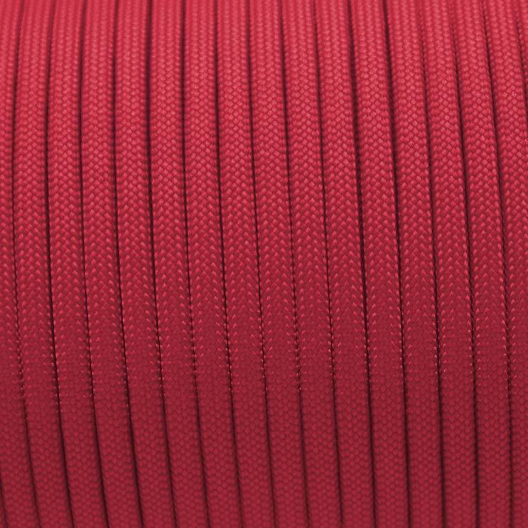 30m Rolle 550 TYP III Paracord in der Farbe: IMPERIAL RED