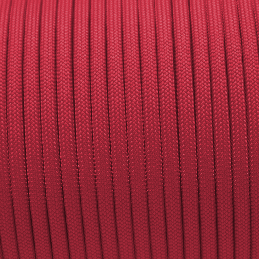 30m Rolle 550 TYP III Paracord in der Farbe: IMPERIAL RED