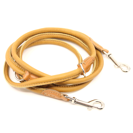 Rundlederleine 8mm NATUR