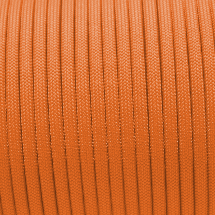 30m Rolle 550 TYP III Paracord in der Farbe: MANDARINE ORANGE