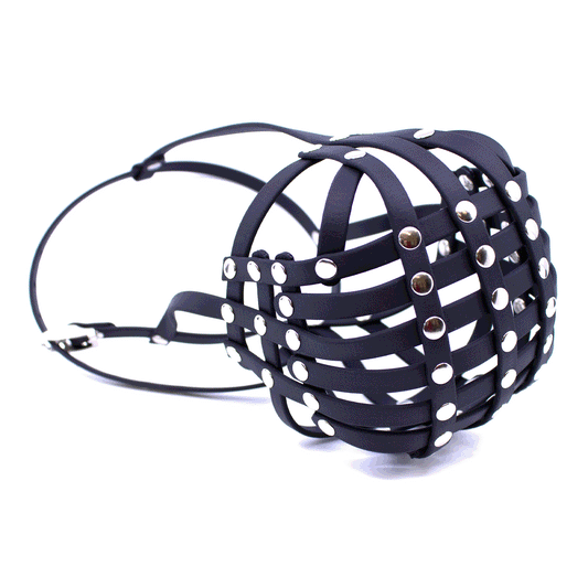 Maulkorb Deutscher Boxer in schwarz mit Xtra Schutz