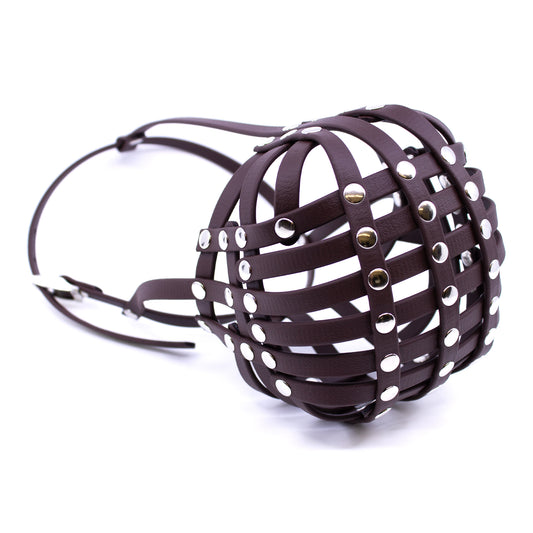 PACOandFAY BioThane® Maulkorb Old Englische Bulldogge in dunkelbraun