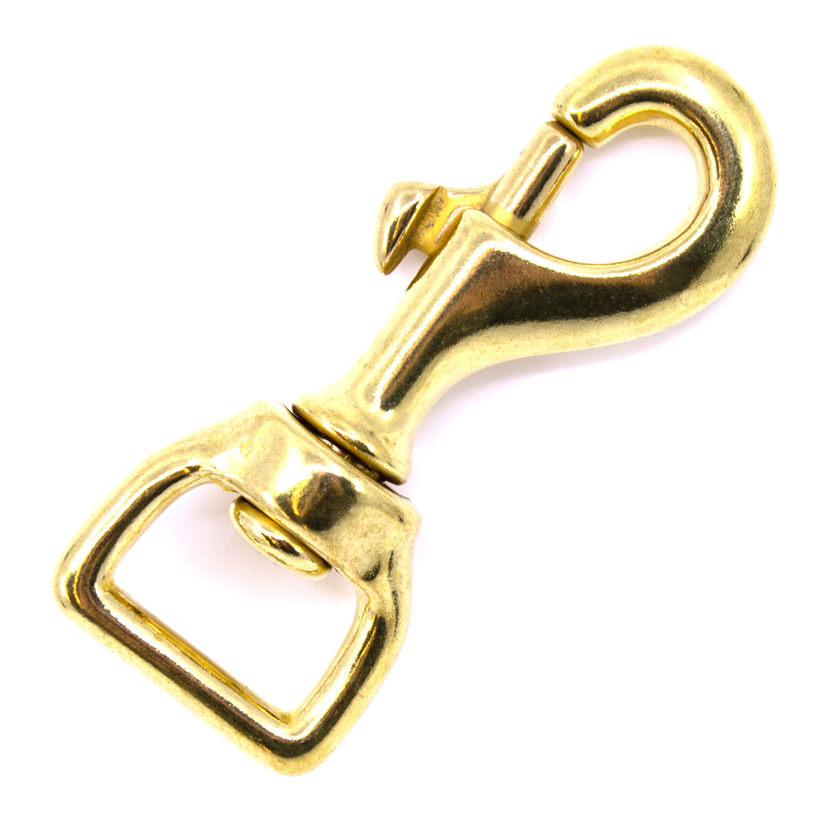 Massiver Messing Karabiner 75x20mm mit 200kg Bruchlast für Hundeleinen