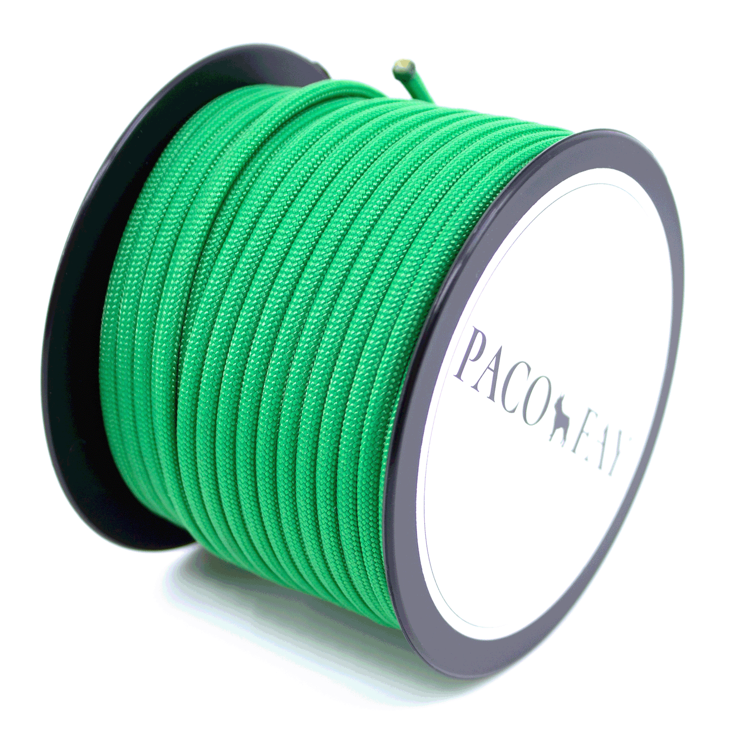 30m Rolle 550 TYP III Paracord in der Farbe: KELLY GREEN