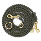 Paracord Hundeleine in olive für kleine Hunde