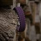 Paracord Halsband BACK ROAD JOURNEY in mauve mit BioThane® Adapter