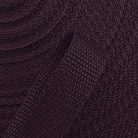 Gurtband 15mm Meterware - Pflaume