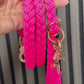 PACO & FAY Paracord Hundeleine in neon pink